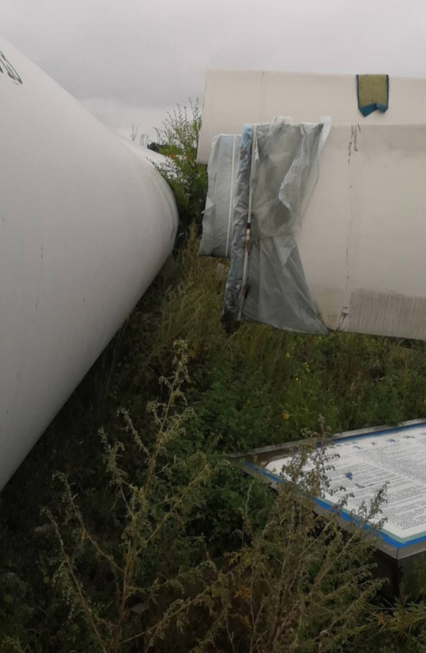 張北基地退役葉片、機(jī)艙處置現(xiàn)場(chǎng)