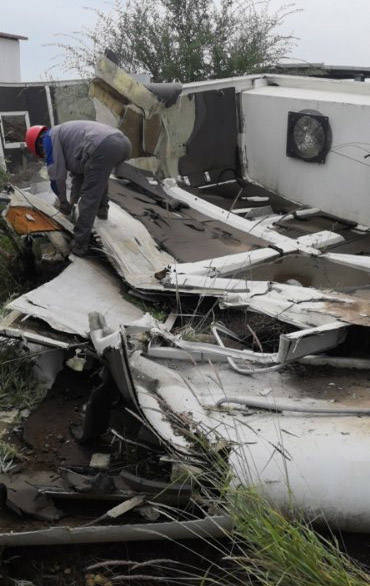 張北基地退役葉片、機(jī)艙處置現(xiàn)場(chǎng)