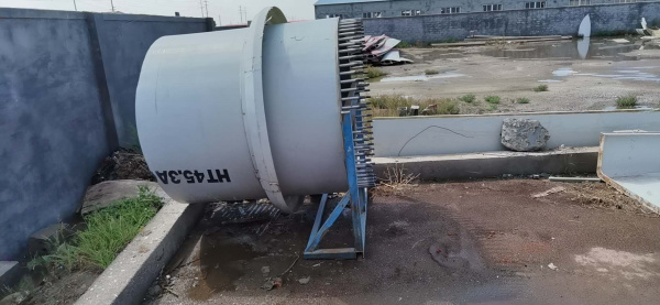 湖北大悟退役葉片處置施工現(xiàn)場