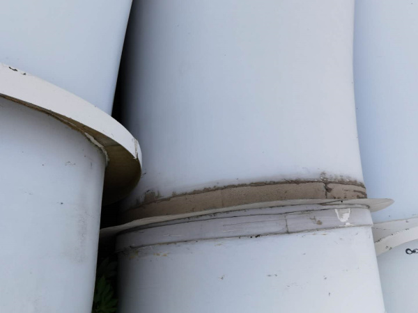 丹東退役機(jī)組、葉片處置現(xiàn)場