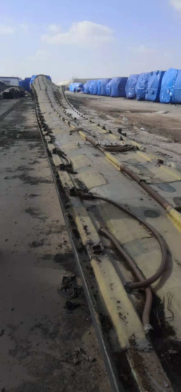 退役葉片模具施工現(xiàn)場