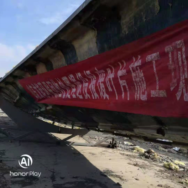 退役葉片模具施工現(xiàn)場