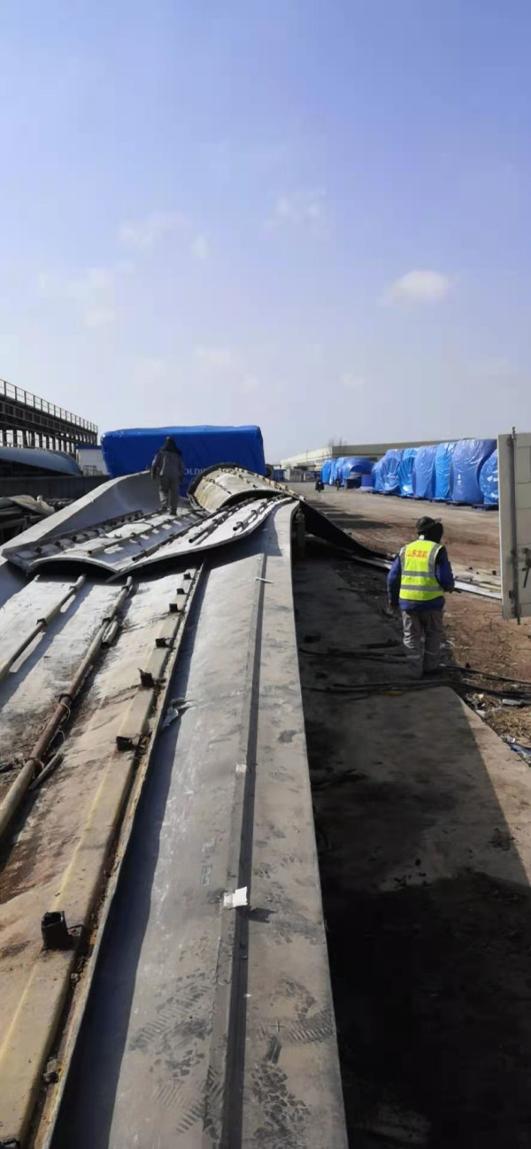 退役葉片模具施工現(xiàn)場