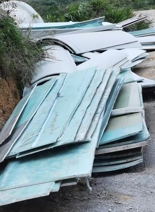 葉片回收處置現(xiàn)場(chǎng)