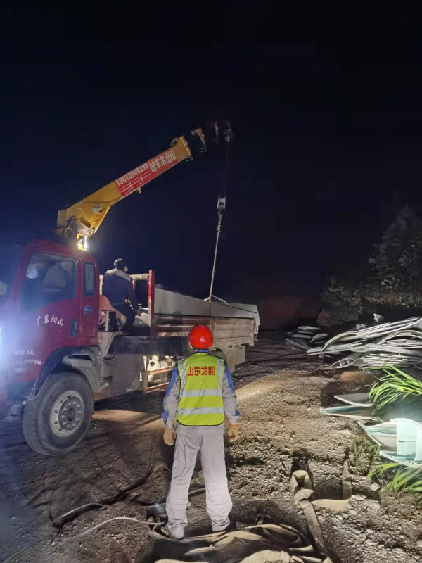 葉片回收處置現(xiàn)場(chǎng)