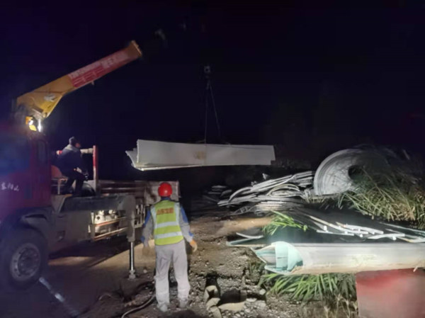 葉片回收處置現(xiàn)場(chǎng)