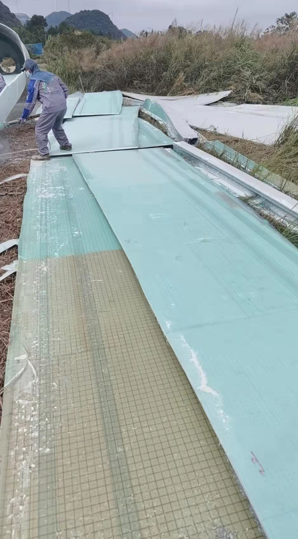 葉片回收處置現(xiàn)場(chǎng)