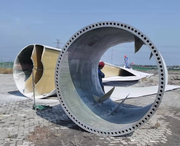 葉片回收處置現(xiàn)場(chǎng)